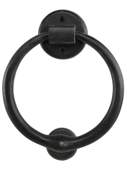 Solid-Bronze Circular Door Knocker.